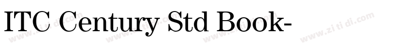 ITC Century Std Book字体转换